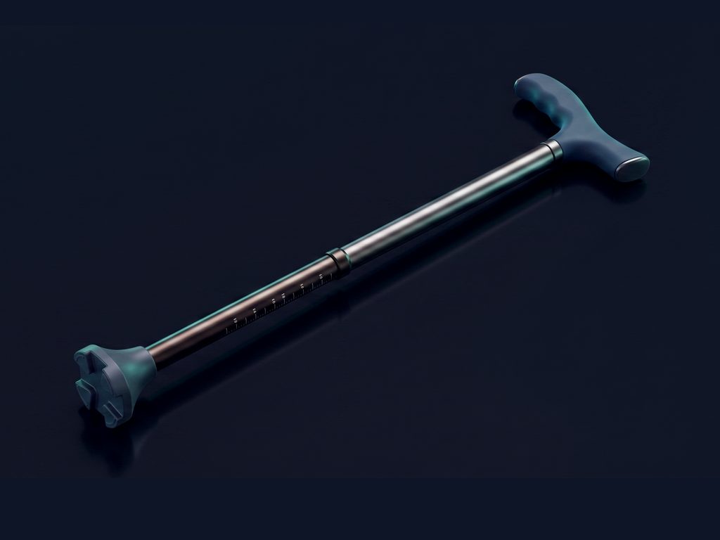 Adjustable walking cane